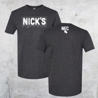 Nick's Fight club in Amarillo black t-shirt square logo - NFC on back